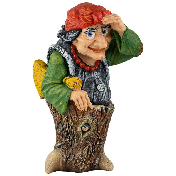 Фигурка садовая "Баба Яга с метлой" 58х35х34 см, На газон - купить по ...