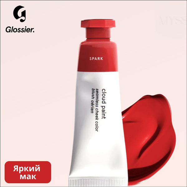 Румяна Glossier Cloud Paint Spark, цвет Яркий мак, кремовые / жидкие ...