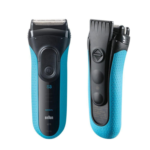 Braun Электробритва 3040S electric razor, черный, светло-синий купить ...