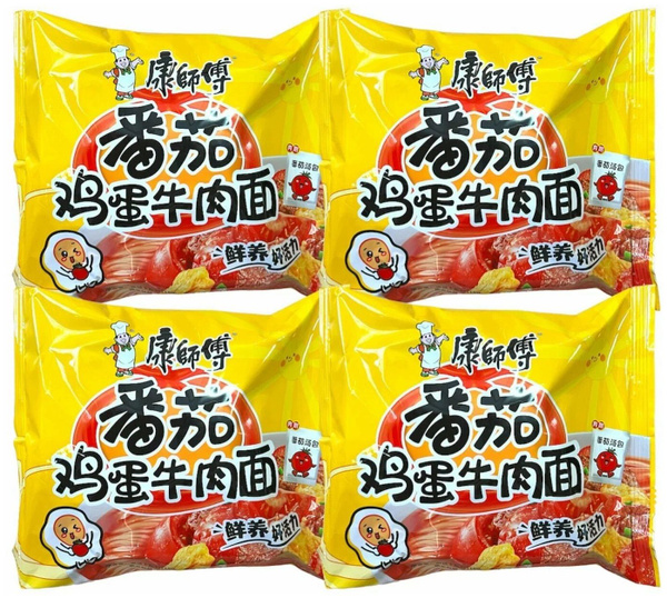 Лапша со вкусом помидора и яйца Kang Shi Fu - купить с доставкой по ...