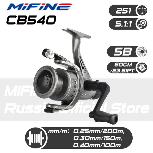Катушка Mifine CB, Безынерционная, 4000, Задний фрикцион купить по ...