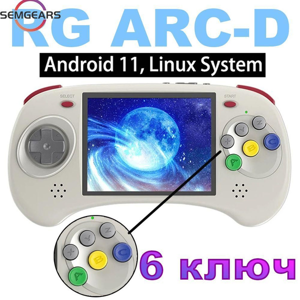 Портативная игровая консоль Anbernic RG ARC-D, Андроид 11, 6 клавиш, D ...