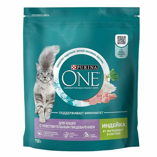 Purina One / Сухой корм Пурина Уан для кошек с Чувствительным ...