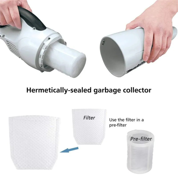 2шт Тканевые вакуумные фильтры Makita для BCL180 140 4071D CL070D ...