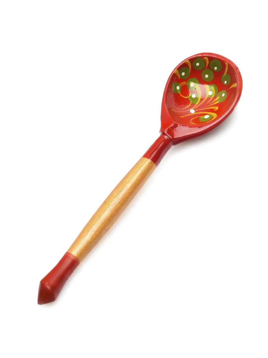 Ложка деревянная маленькая  "Краснушка" #1
