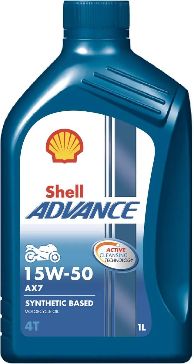 Моторное масло Shell Advance 15W-50 Полусинтетическое 1 л #1