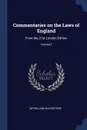 Commentaries on the Laws of England. From the 21st London Edition; Volume 3 - Sir William Blackstone