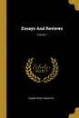 Essays And Reviews; Volume 1 - Edwin Percy Whipple