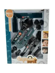 Набор инструментов, выполненных из пластика, непременно понравится юному строителю. Набор состоит 13 предметов, являющихся копиями реальных  ...