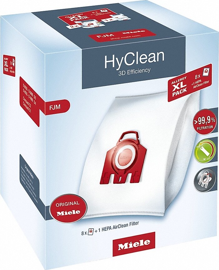 фото Мешки для пылесоса Miele Allergy XL Pack 2 HyClean FJM + фильтр HA50