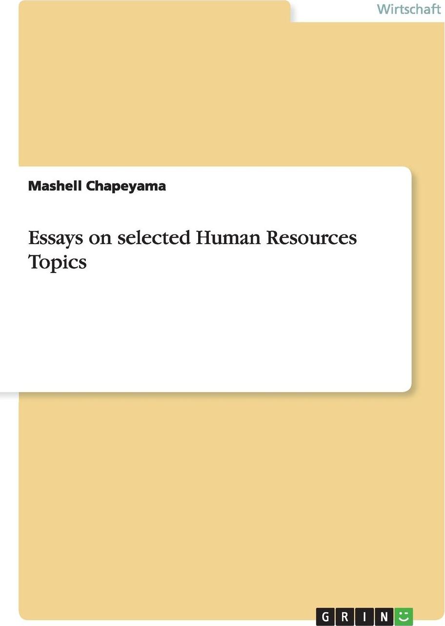 фото Essays on selected Human Resources Topics