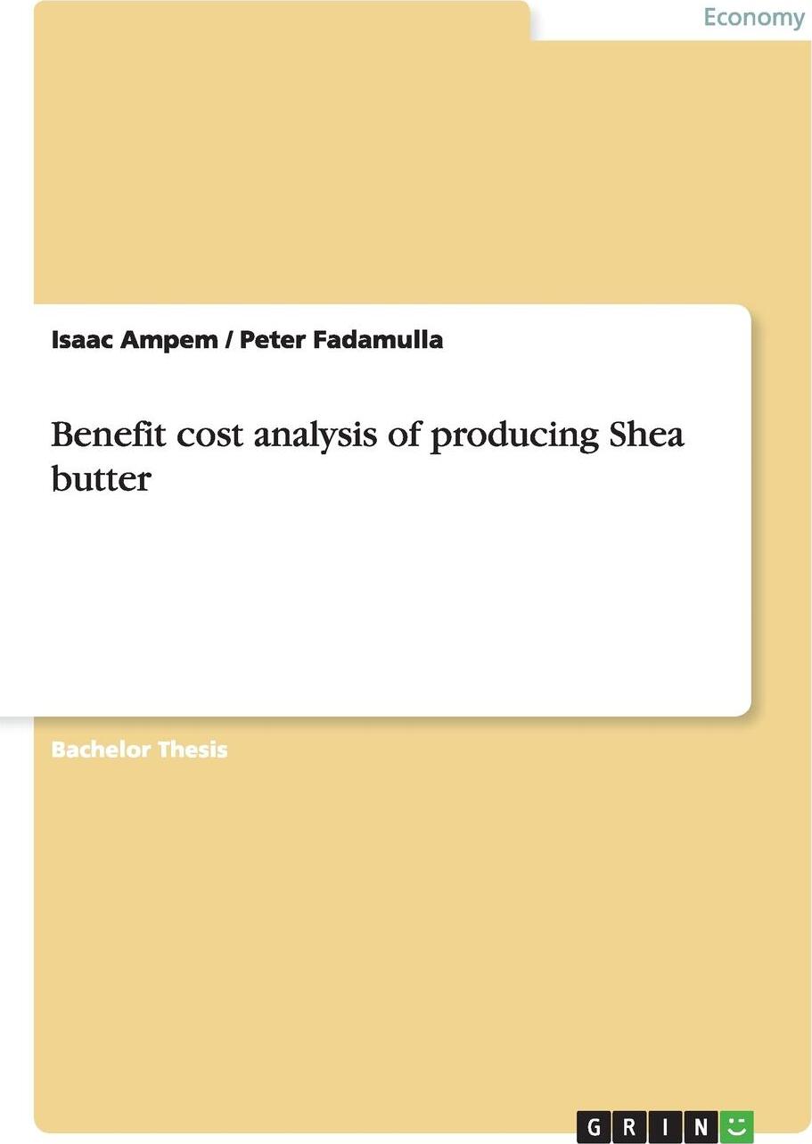 фото Benefit cost analysis of producing Shea butter