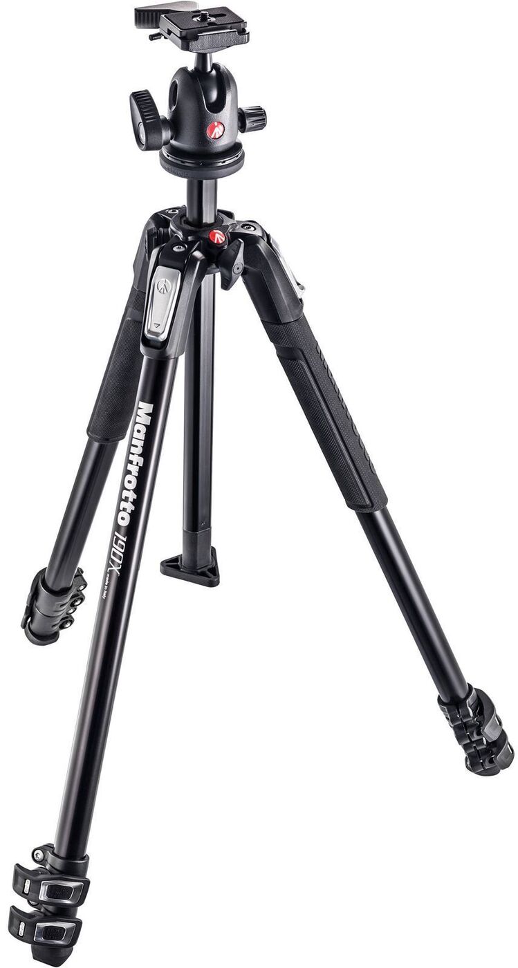 фото Штатив Manfrotto MK190X3-BH, шаровая головка 496RC2, для фотокамеры, 3-секционный