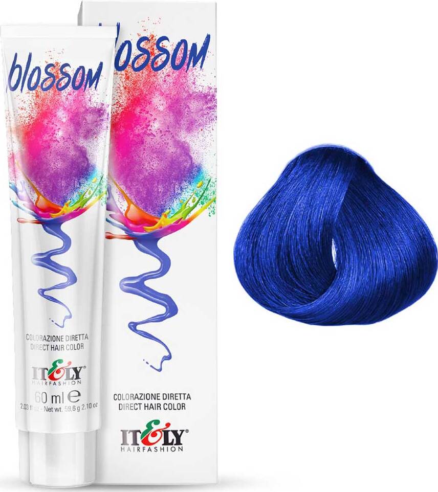 фото Blossom пигмент прямого действия Синий (Blue) Itely hairfashion