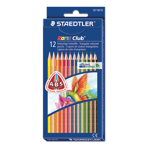 Карандаши цветные STAEDTLER (Германия) "Noris club",12 цветов ...