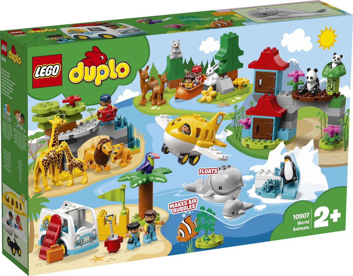 Конструктор LEGO DUPLO 10907 Животные мира - купить с доставкой по выгодным  ценам в интернет-магазине OZON (179836544)