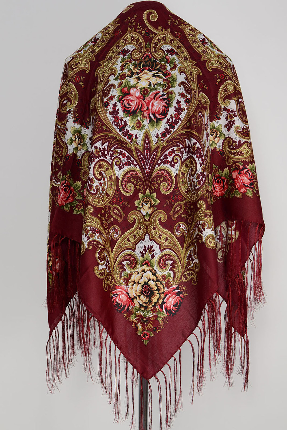 Платочная Мануфактура Платок С Бахромой/Русский Платок - HD фотoграфии