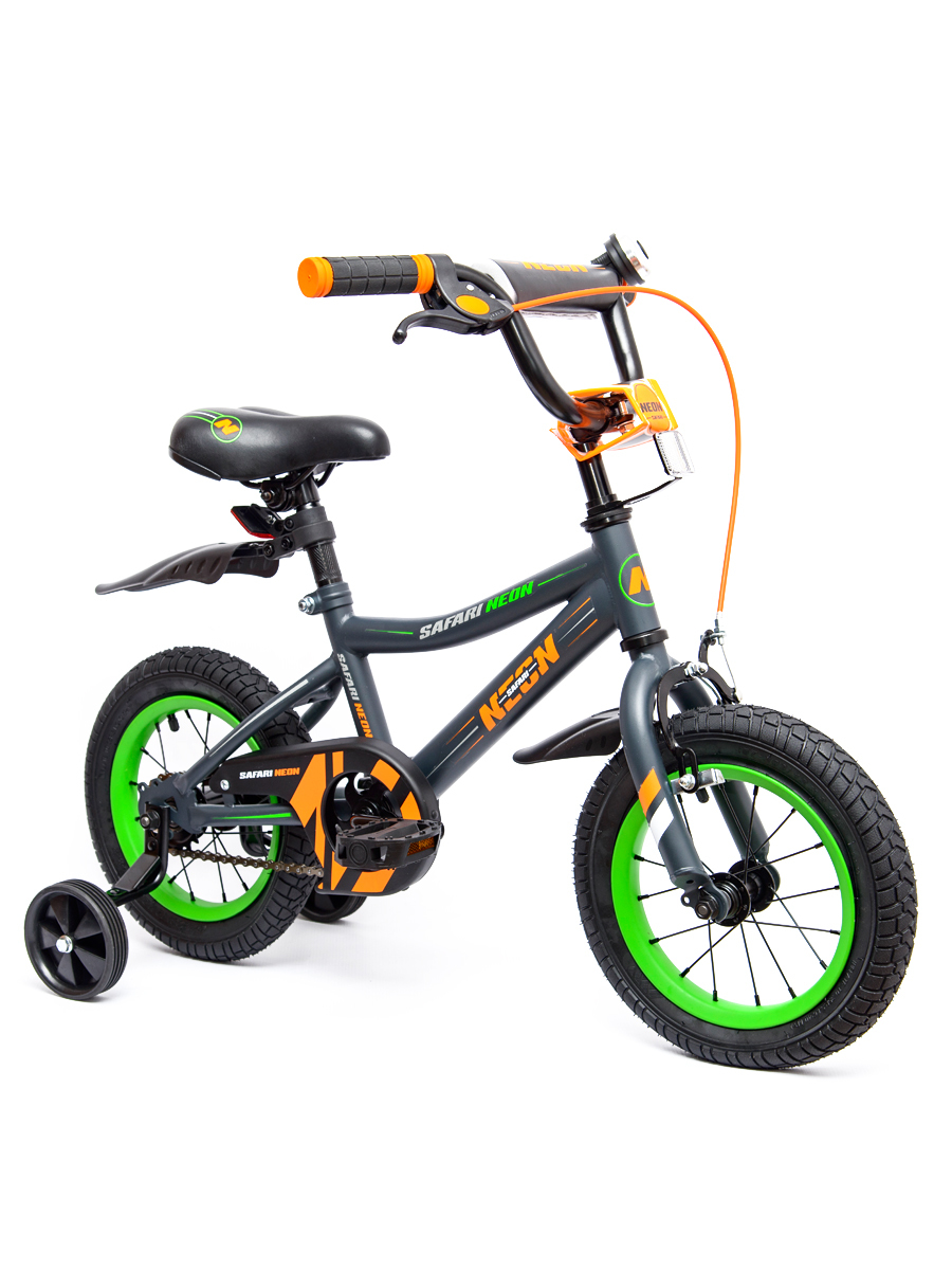 Велосипед 12" SAFARI proff NEON GT9504 2-х колесный, оранжевый - купить ...