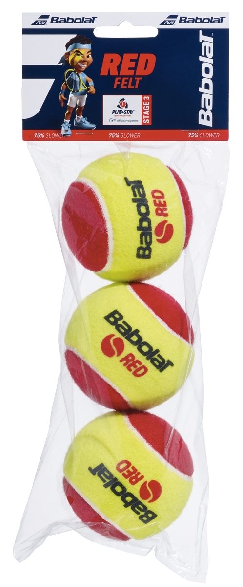 Детские теннисные мячи Babolat Red Felt (3 шт.)