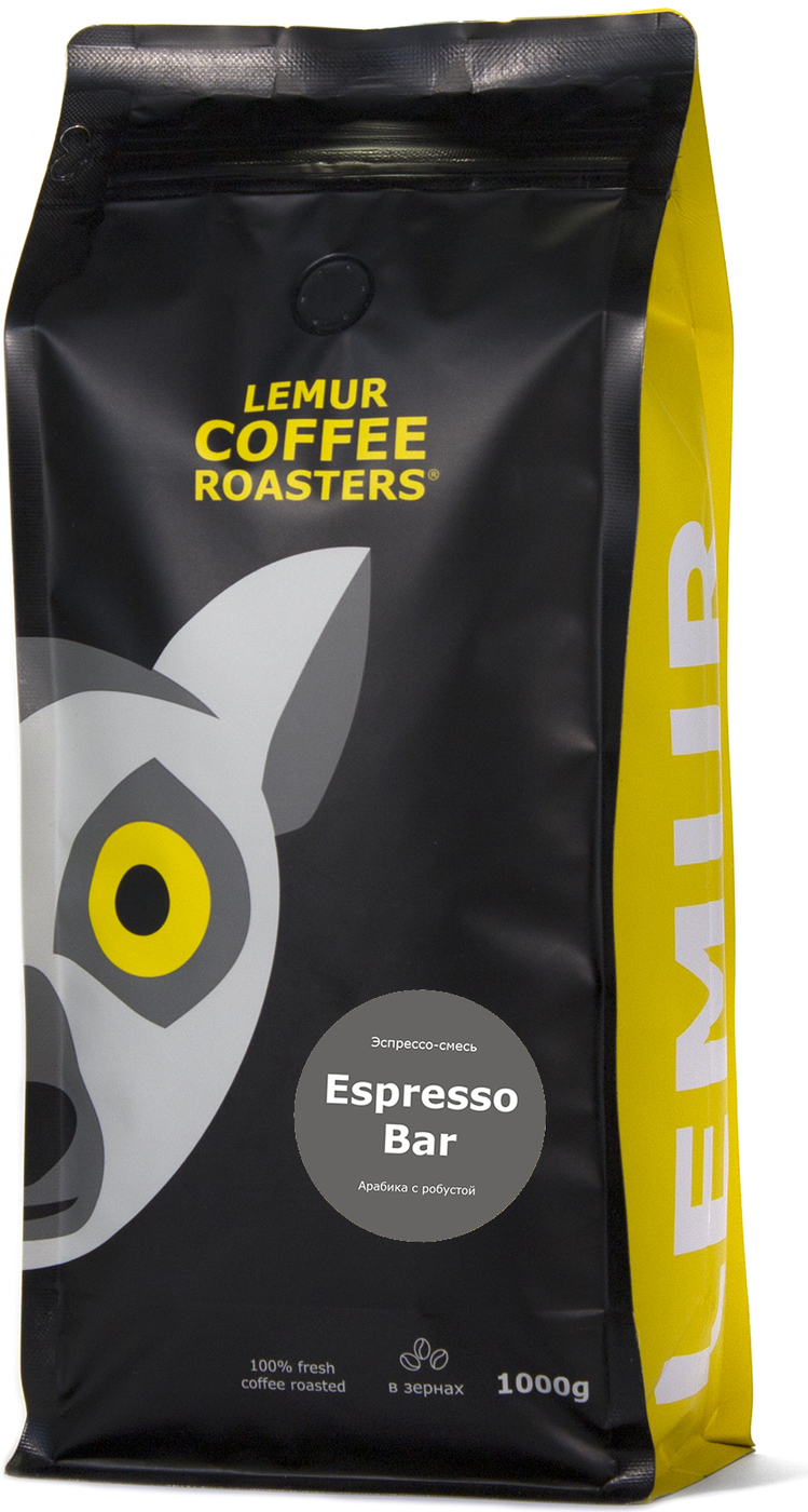 Характеристики Свежеобжаренный кофе в зернах Espresso Bar Lemur Coffee ...
