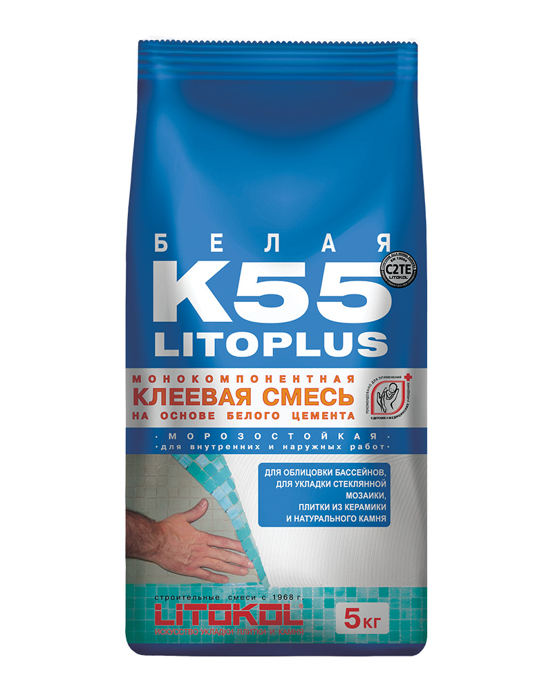 Клей для плитки LITOKOL LITOPLUS K55 (5кг)