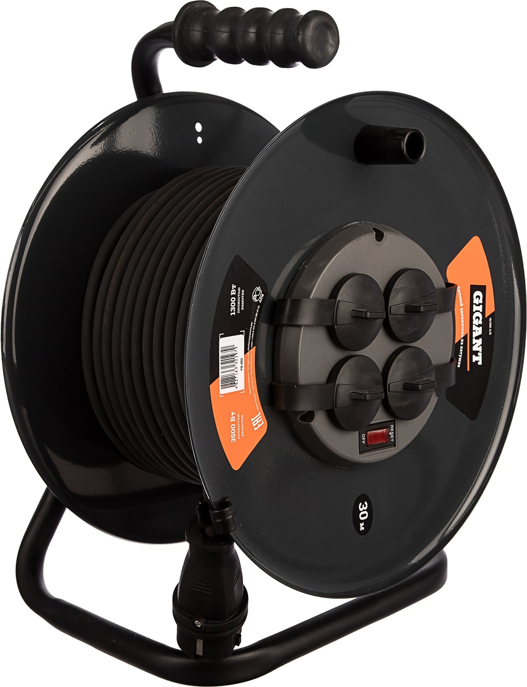 Gigant Силовой удлинитель на катушке 4гн. КГ 3х1,5 16A 30м PE-002 ...