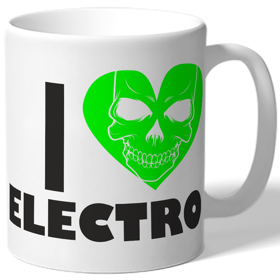 Кружка I love electro , Я люблю электро