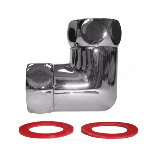 Соединитель для полотенцесушителя угловой 1\" накидная гайка латунь 0003 ...