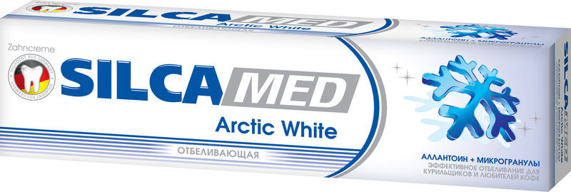 Arctic white. Зубная паста Silca Arctic White. Зуб.паста СИЛКАМЕД Арктик Вайт 100мл. Зубная паста Silca med отбеливающая. SILCAMED зубная паста цвет.