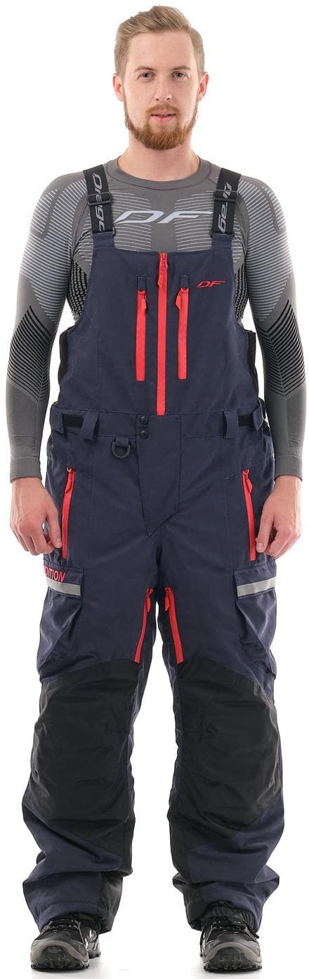 Штаны-полукомбинезон снегоходный Dragonfly EXPEDITION Ink - Red 2020 ...