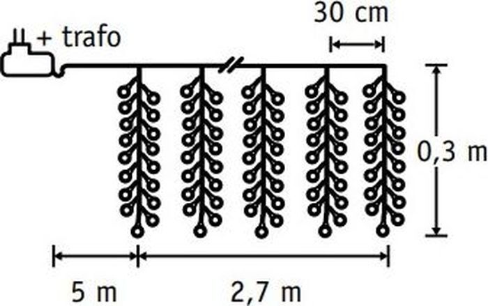 Схема гирлянды бахрома на светодиодах
