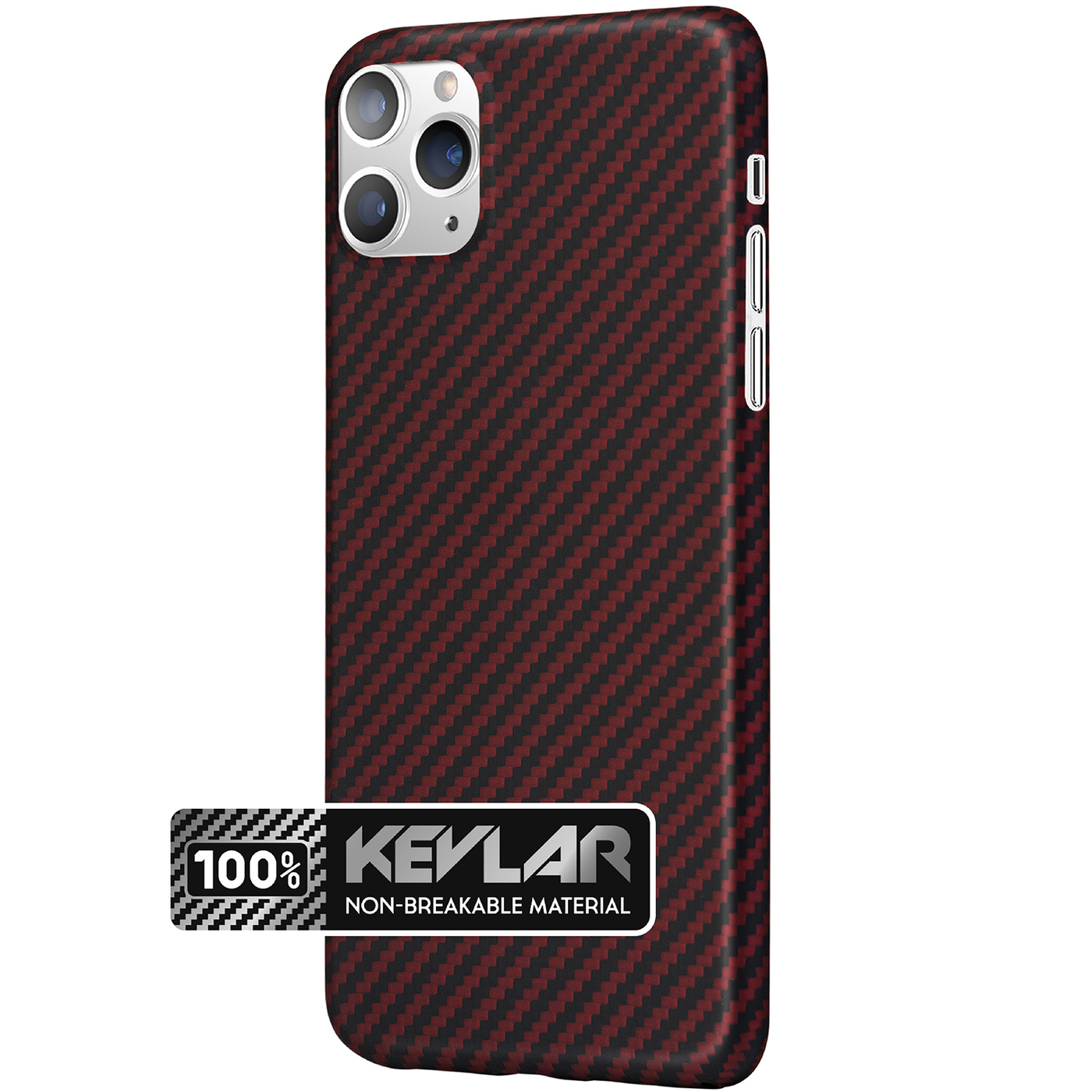 Чехол для айфона 11 pro max HARDIZ Kevlar Case for iPhone 11 Pro Max  Красный - купить с доставкой по выгодным ценам в интернет-магазине OZON  (257441899)