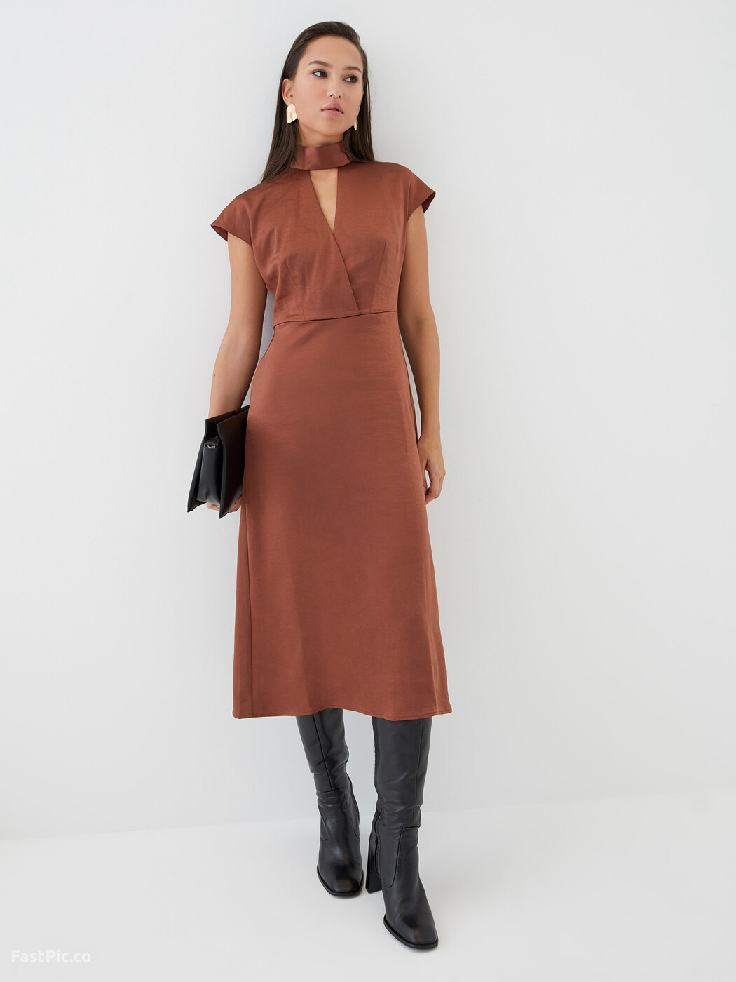 Платье Зарина Коричневое