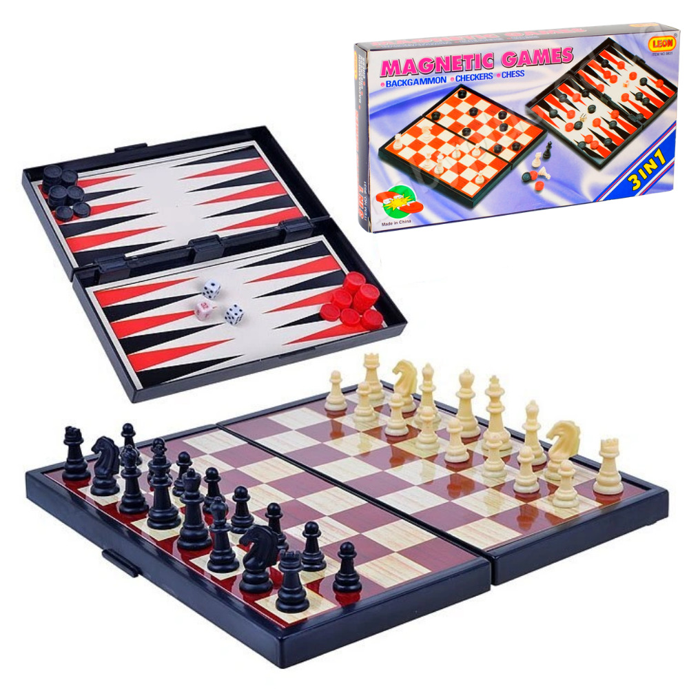 Magnetic Board 3 in 1 Chess