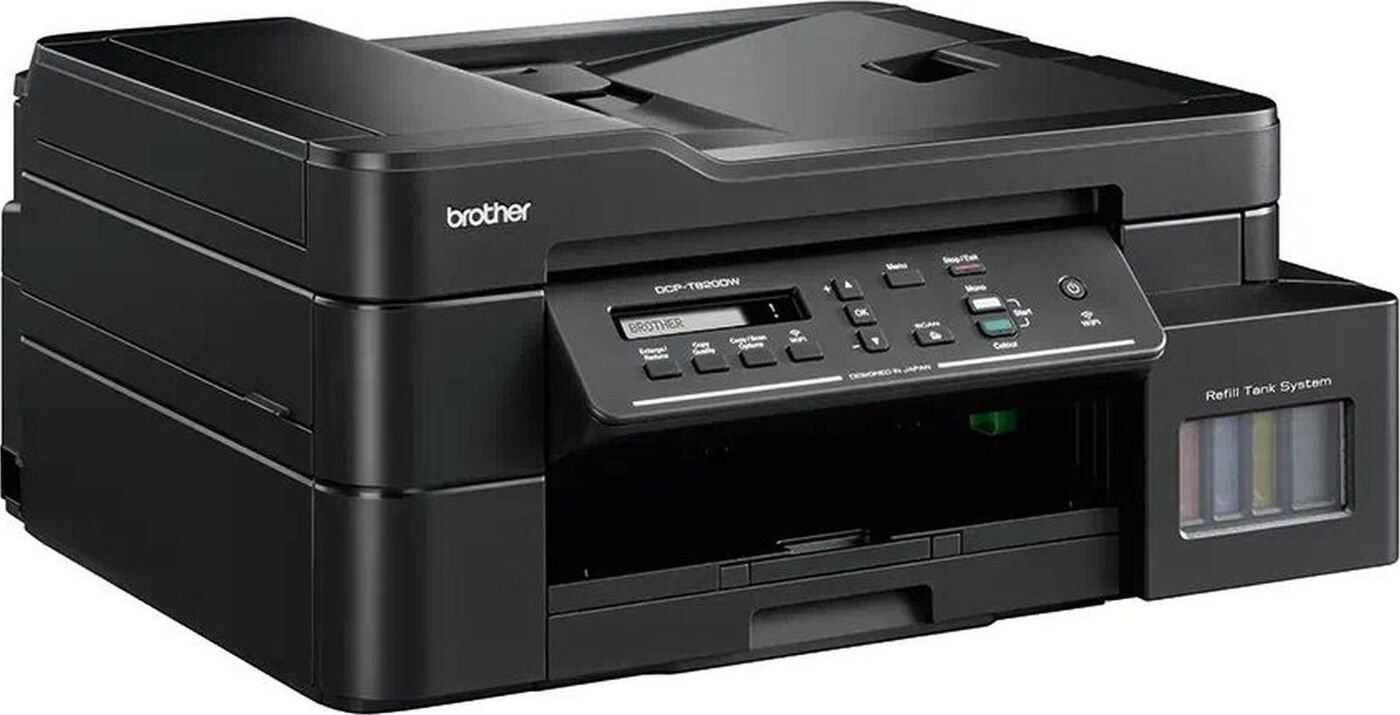 Как подключить принтер brother dcp t420w МФУ Струйное Brother DCP DCPT820DWR1 купить по низкой цене в интернет-магазине O