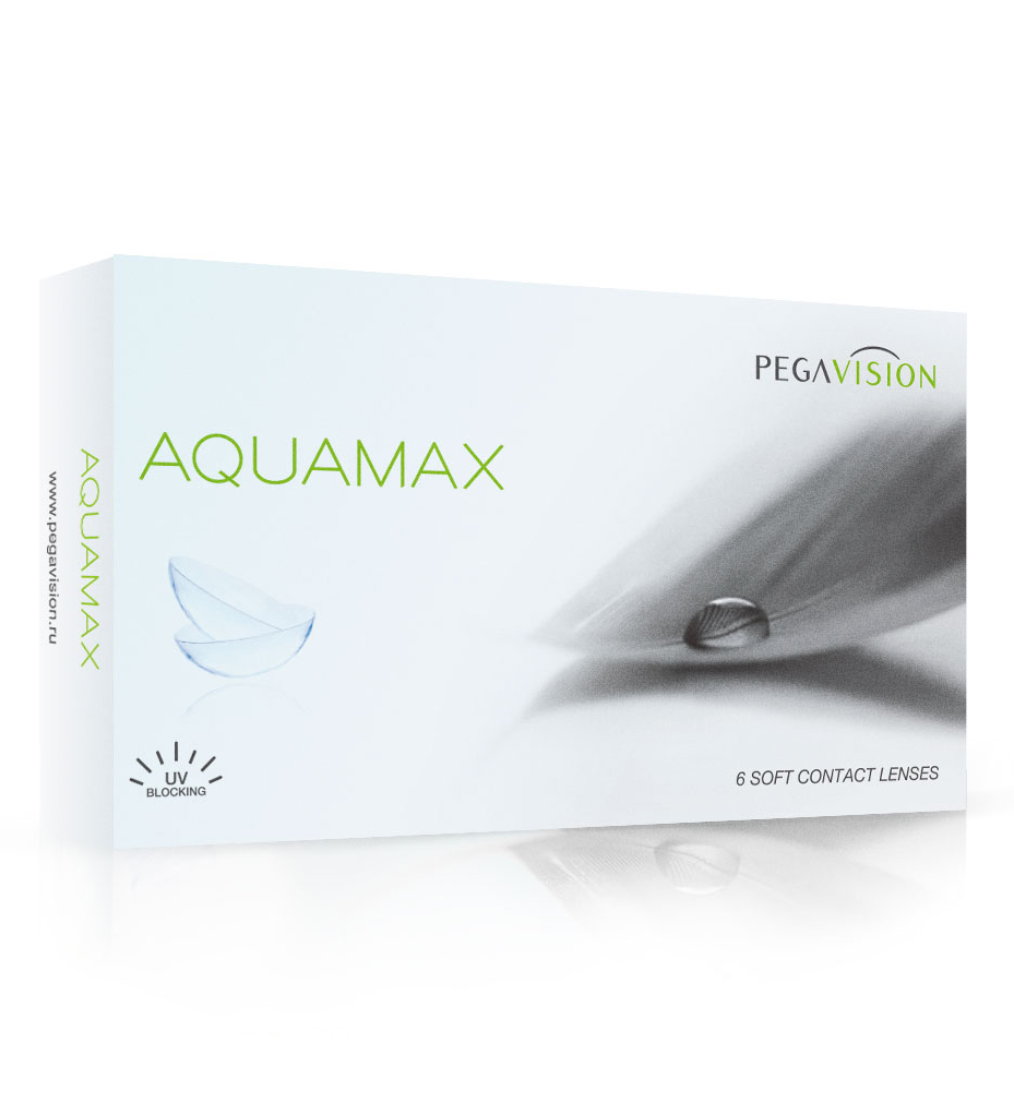 PEGAVISION Контактные линзы AQUAMAX, 6 шт., -3.75 / 8.6/ Двухнедельные ...