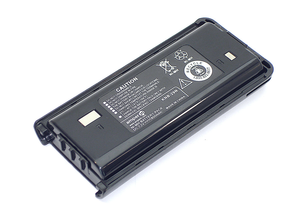 Аккумулятор Amperin для рации, радиостанции Kenwood NX-240, NX-340, TK-2200 (KNB-29) 1800mAh, 7.2V Ni-MH