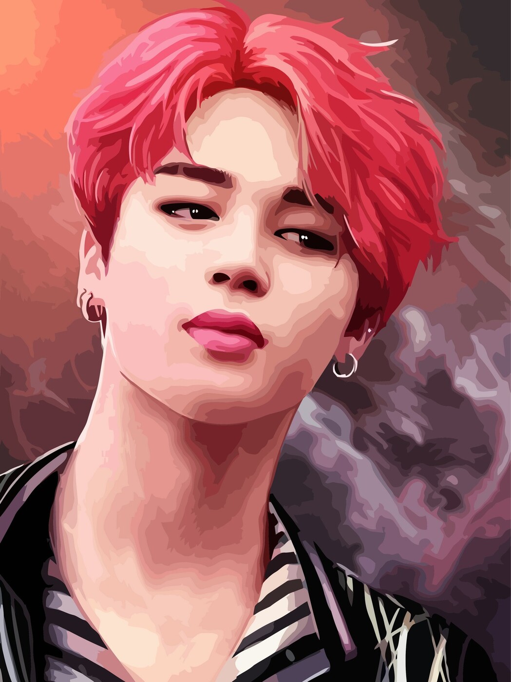 Картина по номерам на холсте kpop bts Jimin Пак Чимин - 2328 30X40 - купить  с доставкой по выгодным ценам в интернет-магазине OZON (276411147)