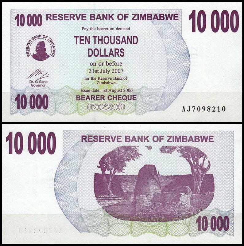 2006 долларов в рублях. 10 000 Зимбабвийских долларов. Доллар Зимбабве. Доллар Зимбабве 2007. Reserve Bank of Zimbabwe.