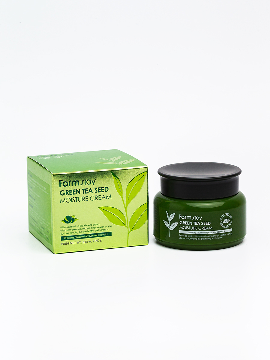 Увлажняющий крем green. Farmstay Green Tea Seed Whitening Water Cream. Увлажняющий крем с семенами зеленого чая, 100г, Farmstay, 100, Farmstay. Крем для лица Farmstay увлажняющий с семенами зеленого чая 100мл. Green Tea крем для лица корейский.