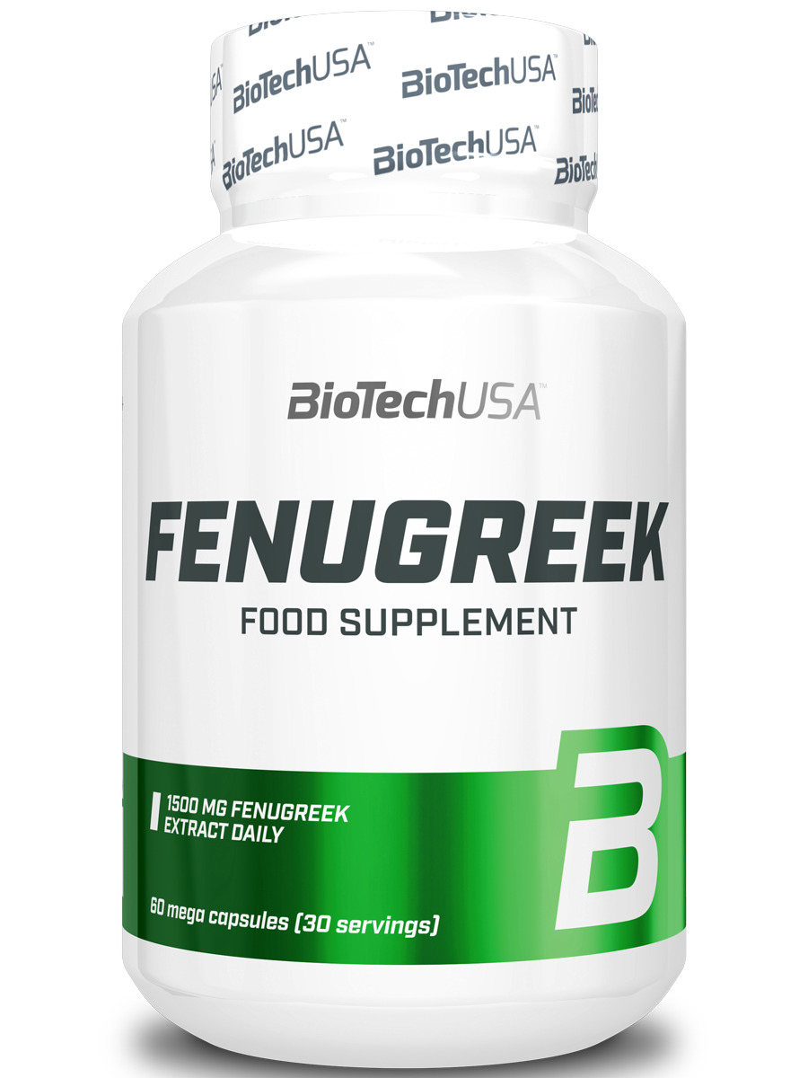 Экстракт пажитника BiotechUSA Fenugreek 60 капс (капсулы массой 1260 мг).