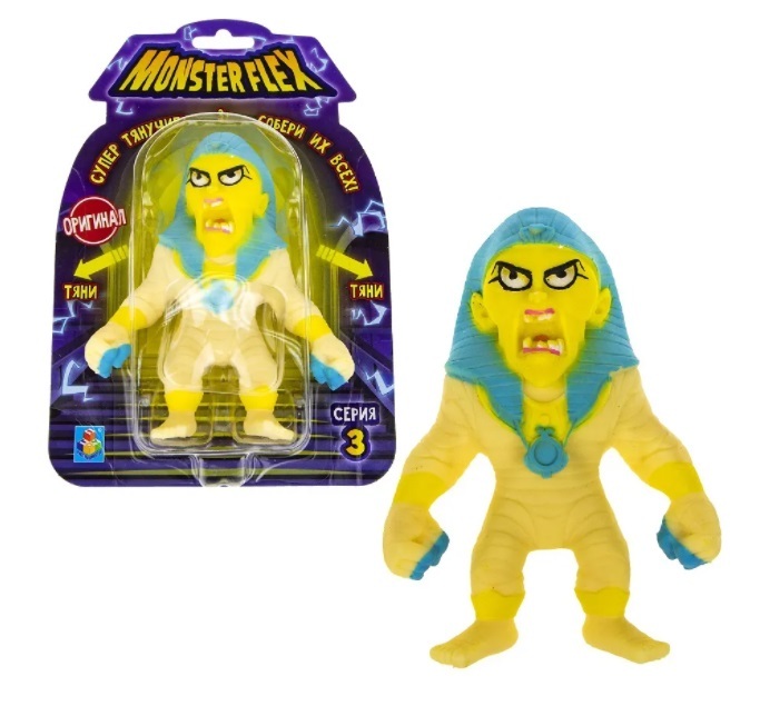 Антистрессовая игрушка Monster Flex 3-я серия "Мумия Фараона", Монстр ...