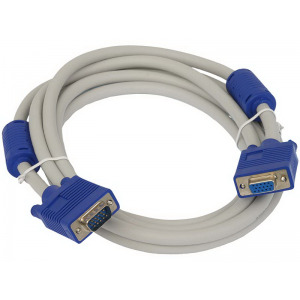 Кабель VGA (D-Sub) CABLE Переходник VGA(папа) на VGA(мама) с 2-мя ...