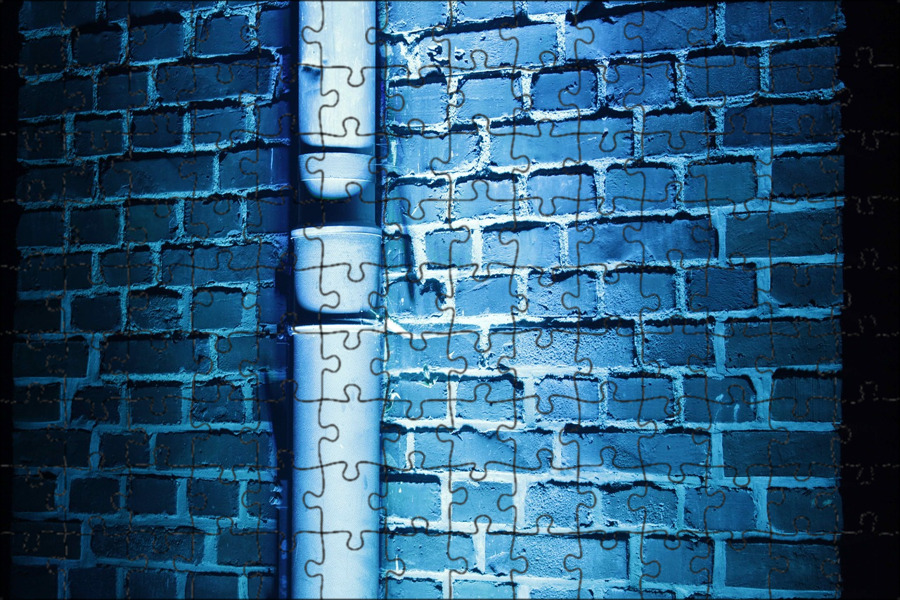 Blue bricks