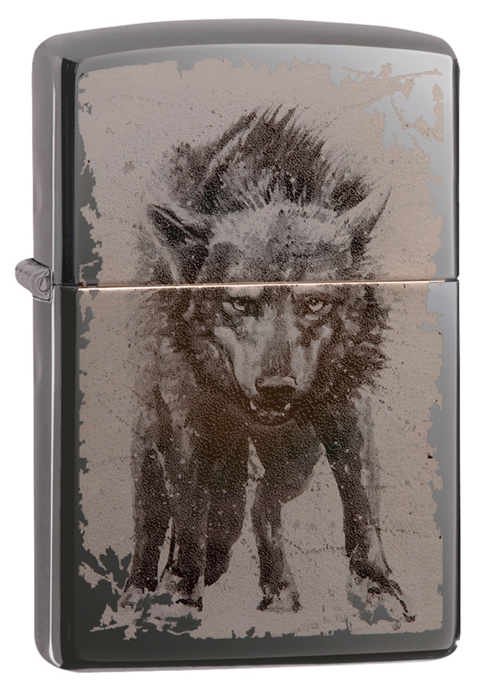 ОригинальнаямногоразоваязажигалкаZIPPO/ЗИППОбензиновая49073WolfDesign-Волк/Подарочныезажигалки/Зажигалкавподарочнойкоробке/Подарокмужчине