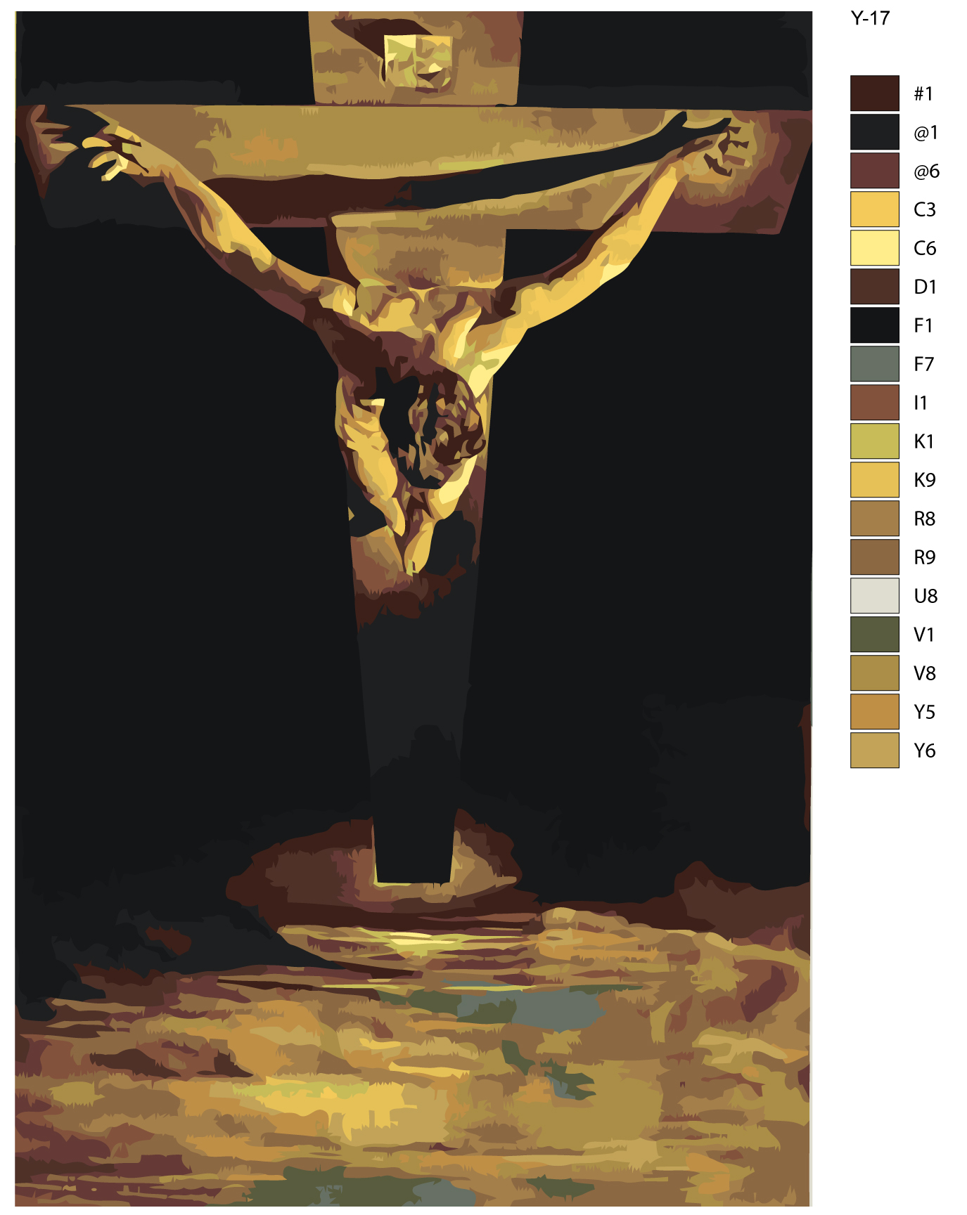 Картина по номерам Y-17 