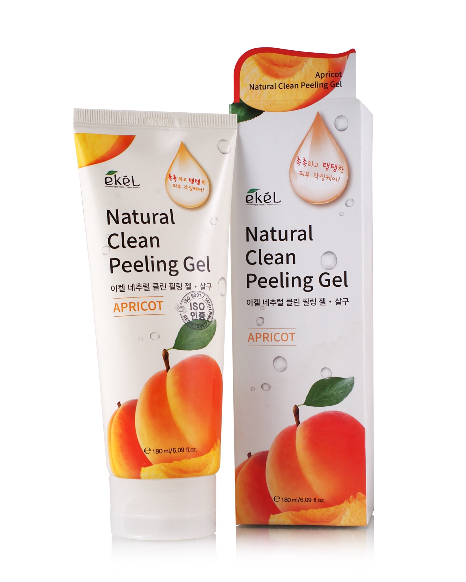 Ekel Скраб-пилинг для лица с экстрактом абрикоса Natural Clean Peeling Gel Apricot 180 мл