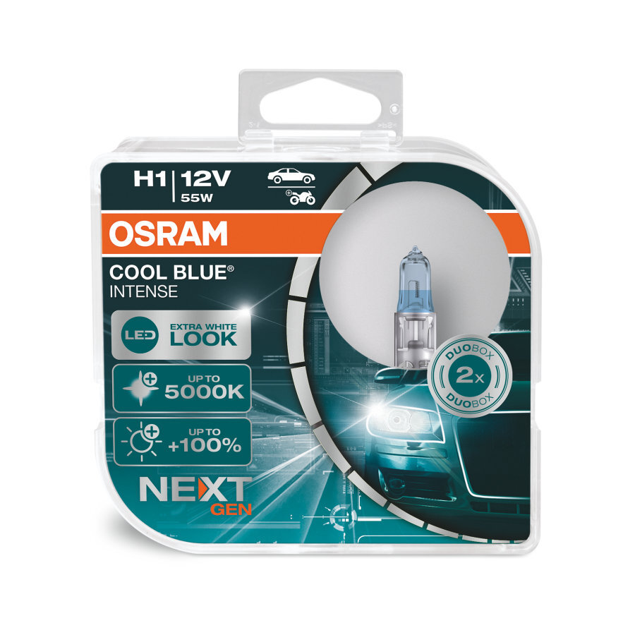 Osram 2X Night Breaker Laser H7 12Volt 55Watt 1x W5W Cool Blue Intense 