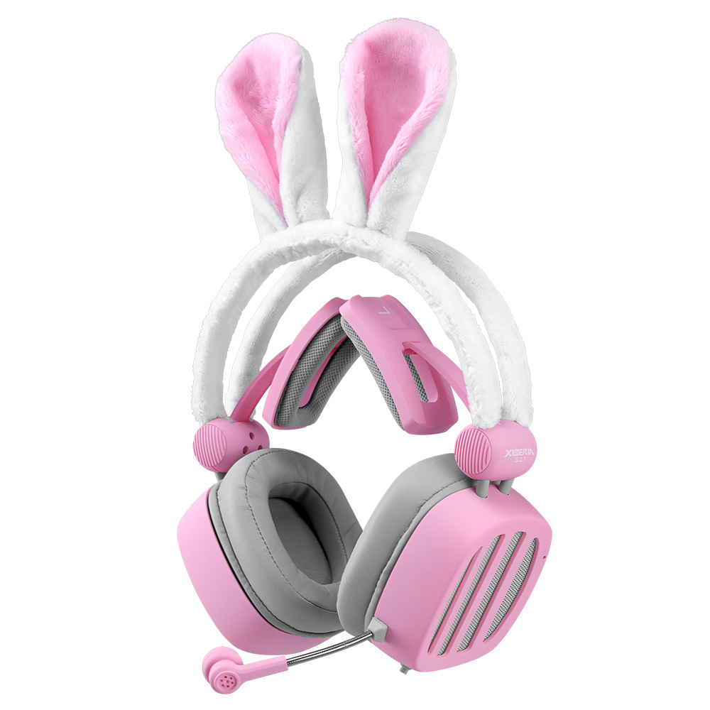 Как включить детские наушники ушки. Наушники Rabbit Headset. A10s наушники розовые. Компьютерная гарнитура XIBERIA s21. Наушники g21 розовые с ушками.