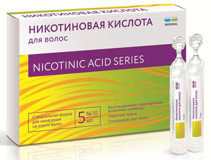 Никотиновая кислота с другими витаминами для волос